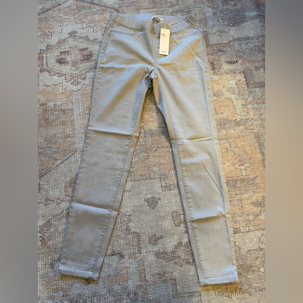 Eileen Fisher Size XS Grey/Tan Pull On Skinny‎